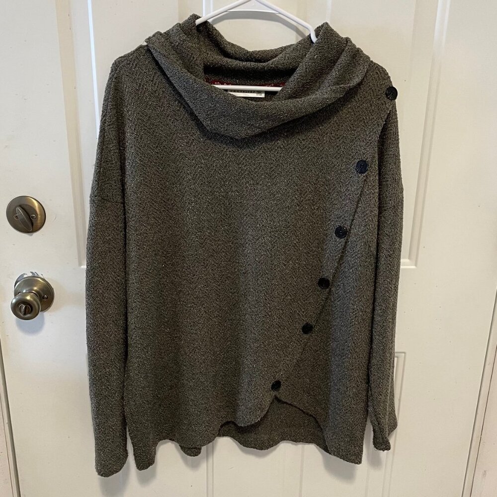 Retrology - Cowl Neck Sweater Top - 2X - Soft Fabric